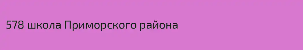 578 школа Приморского района
